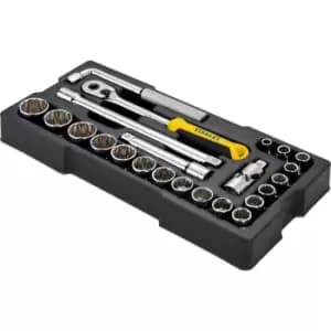 Stanley 23 Piece 1/2" Drive Socket Set Module 1/2"