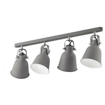 Fan Europe Lighting - Fan Europe LEGEND 4 Light Straight Bar Pendant Ceiling Light Grey 36x17.5x16cm
