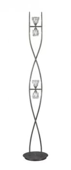 Floor Lamp 4 Light G9, Satin Nickel