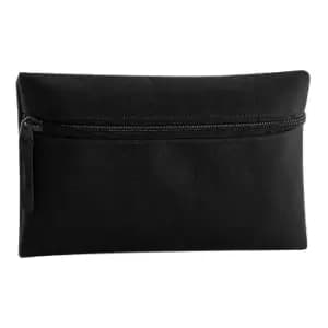 Quadra Classic Zip Up Pencil Case (Pack of 2) (One Size) (Black)