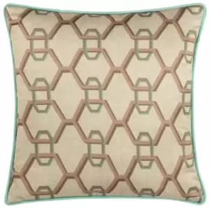 Carnaby Chain Geometric Satin Cushion