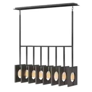 Quintessentiale Ludlow Brushed Graphite 8 Light Pendant