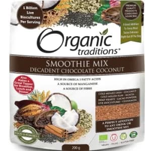 Organic Traditions Probiotic Decadent Chocolate Smoothie Mix 200g
