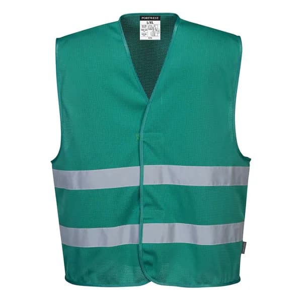 Portwest MeshAir Iona Mesh Hi Vis Vest F374BGRS/M Colour: Bottle Green