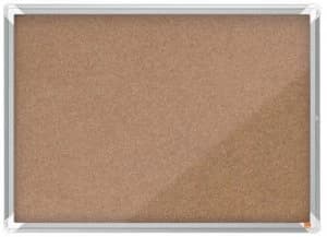 Nobo Premium Plus Cork Lockable Notice Board 8xA4