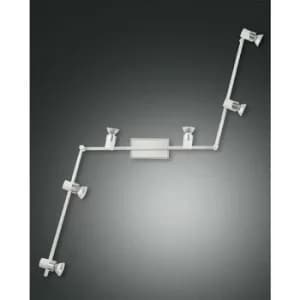 Fabas Luce Alice Spotlight Bar White Glass, GU10