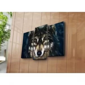 3PATK-38 Multicolor Decorative Canvas Painting (3 Pieces)