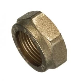 Wickes Brass Compression Nut - 15mm