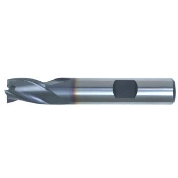 10.00MM HSS-Co 8% 3 Flute Weldon Shank Short Series Slot Drills - TiCN Coated
