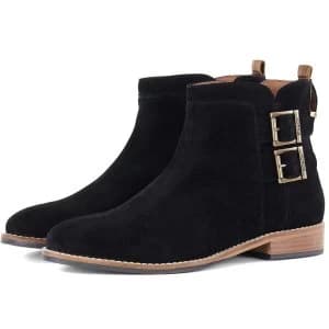 Barbour Womens Cornbury Boots Black Suede 5