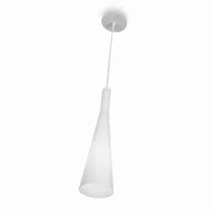 Milk 1 Light Ceiling Pendant White, E27