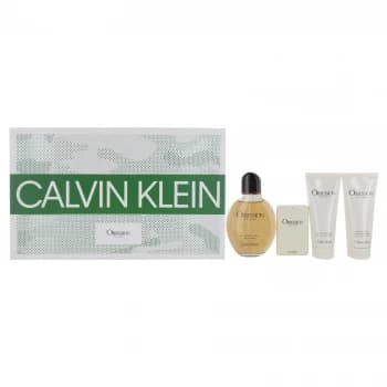 Calvin Klein Obsession Gift Set 125ml Eau de Toilette + 100ml Shower Gel + 100ml Aftershave Balm + 20ml Eau de Toilette