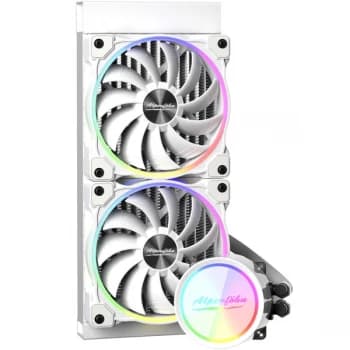 Alpenfohn Glacier Water 240 White High Speed ARGB CPU Water Cooler - 240mm