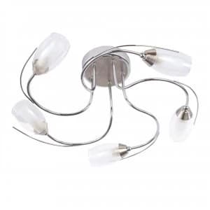 Litecraft Zane Satin Nickel Ceiling Light