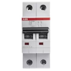 ABB System M Pro 6A MCB Mini Circuit Breaker2P Curve C, Breaking Capacity 10 kA