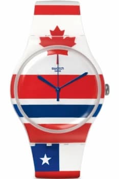 Unisex Swatch New Gent - Flagtime Watch SUOW111