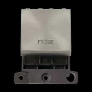 Click Scolmore MiniGrid 20A Double-Pole Ingot Fridge Switch Satin Chrome - MD022SC-FD