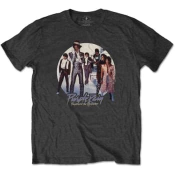 Prince - Purple Rain Circle Unisex Large T-Shirt - Grey