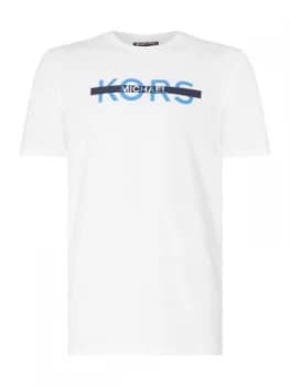 Mens Michael Kors Graphic Tee White