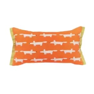 Scion Mr Fox Birthday Embroidered Cushion 30cm x 50cm, Confetti