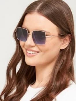 LOVE MOSCHINO Square Sunglasses, Gold, Women