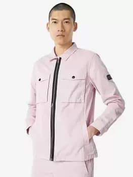 Barbour International Cloud Zip Thru Overshirt - Pink Size M Men