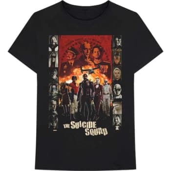 The Suicide Squad - Team Poster Unisex Large T-Shirt - Black