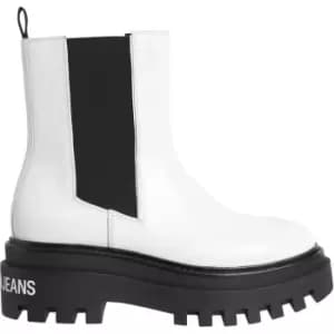 Calvin Klein Jeans CKJ Mid Chelsea Boots - White