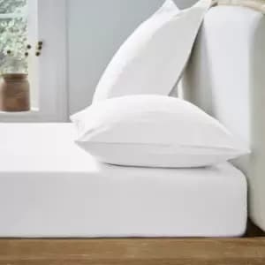 Ted Baker Fitted Sheet - White - Double