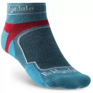 Bridgedale TRAIL RUN Ultralight T2 Coolmax Sport Low Mens - Large Blue