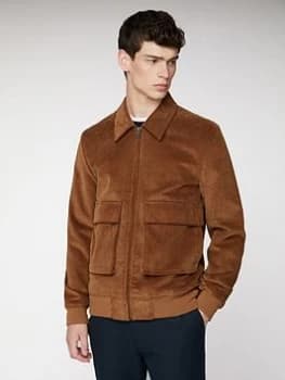 Ben Sherman Cord Jacket - Tan, Size S, Men
