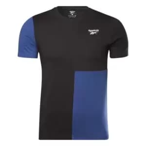 Reebok Panel T Shirt Mens - Black