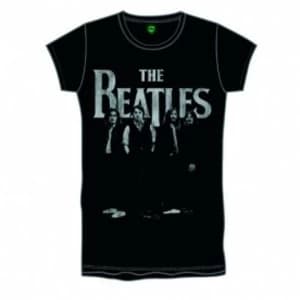 The Beatles Iconic & Logo Boys Black T Shirt Large