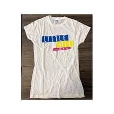 Little Mix - Logo Blue/Pink Womens Medium T-Shirt - White