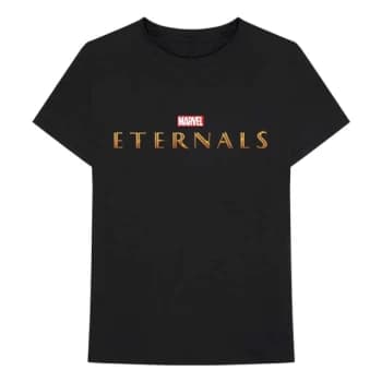 Marvel Comics - Eternals Logo Unisex Large T-Shirt - Black
