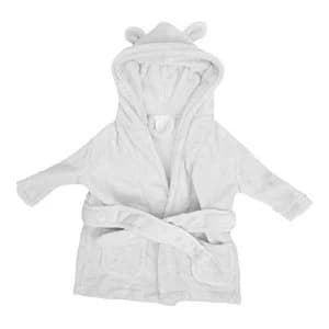 Bambino Baby's First Bathrobe - 3 to 6 Months - White