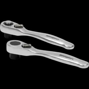 Siegen 2 Piece 1/4" Drive Micro Ratchet and Bit Driver Set 1/4"