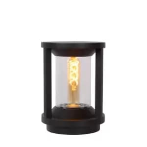 Cadix Modern Pedestal Light Outdoor - Ø16cm - 1xE27 - IP65 - Black