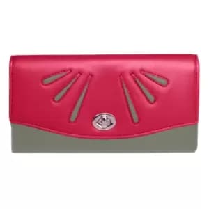 Eastern Counties Leather Womens/Ladies Aria Twist Lock Purse (One size) (Fuchsia/Grey)
