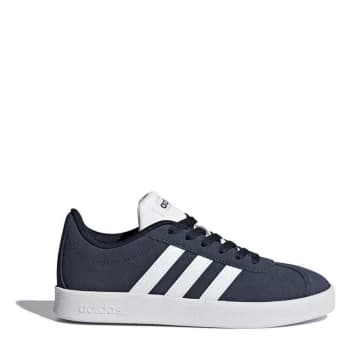 adidas VL Court Suede Childrens Trainers - Blue