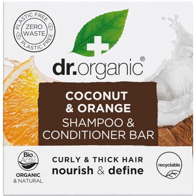 Dr. Organic Coconut and Orange Shampoo and Conditioner Bar 75g