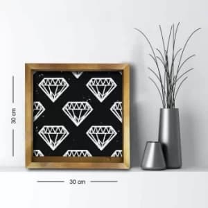 3030AHS-059 Multicolor Decorative Framed MDF Painting