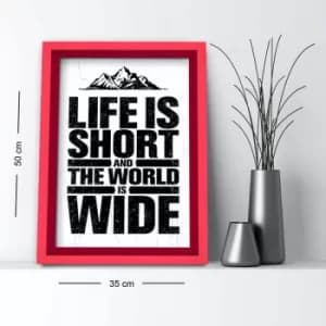 3550AHS-051 Multicolor Decorative Framed MDF Painting