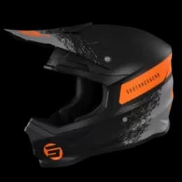 SHOT Furious Roll Black Orange Mat Offroad Helmet L