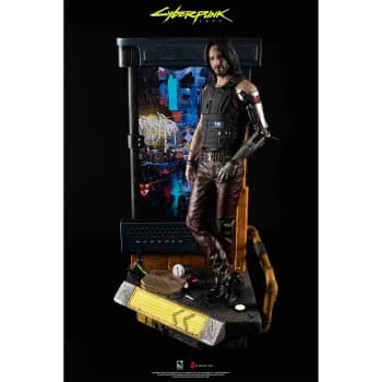 PureArts CyberPunk 2077 1/4 Scale Statue - Johnny Silverhand (Comes with LCD Screen and Inbuilt Stereo Speakers)