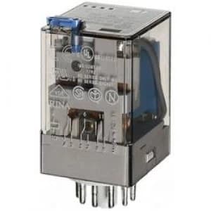 Plug in relay 12 Vdc 10 A 3 change overs Finder 60