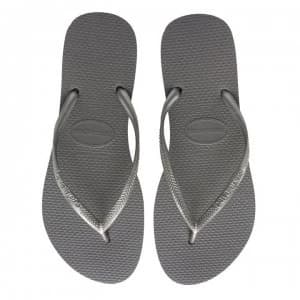 Havaianas Slim Flip Flops - Silver