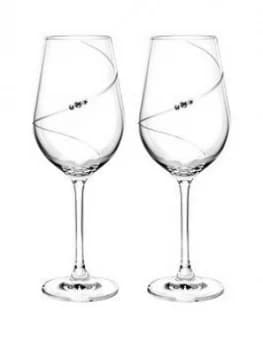 Portmeirion Auris Red Wine Glasses With Swarovski Crystals -Set Of 2