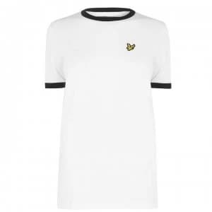 Lyle and Scott Ringer T-Shirt - White/Black 626
