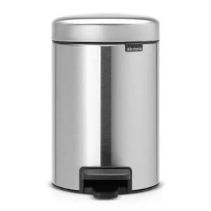 Brabantia 3 Litre New Icon Pedal Bin - Matt Steel